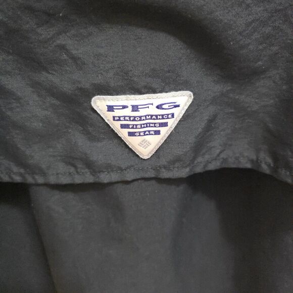 Columbia Shirt Mens XL Black PFG Fishing Outdoor Short Sleeve Pockets Vented - Picture 6 of 15